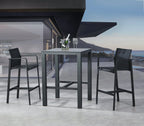 barths Bar-Tisch Rhodos 800x800 mm anthrazit/Ardesia