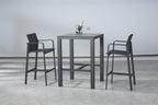 barths Bar-Tisch Rhodos 800x800 mm anthrazit/Ardesia