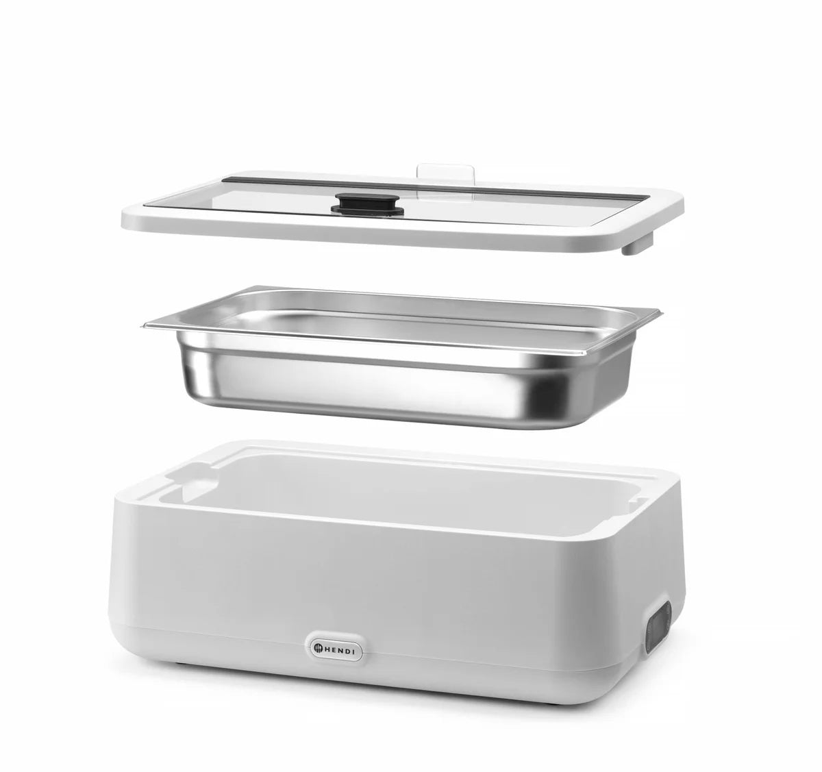 Chafing Dish Hendi UNIQ, blanc, 220-240V/700W, 607x402x(H)245mm