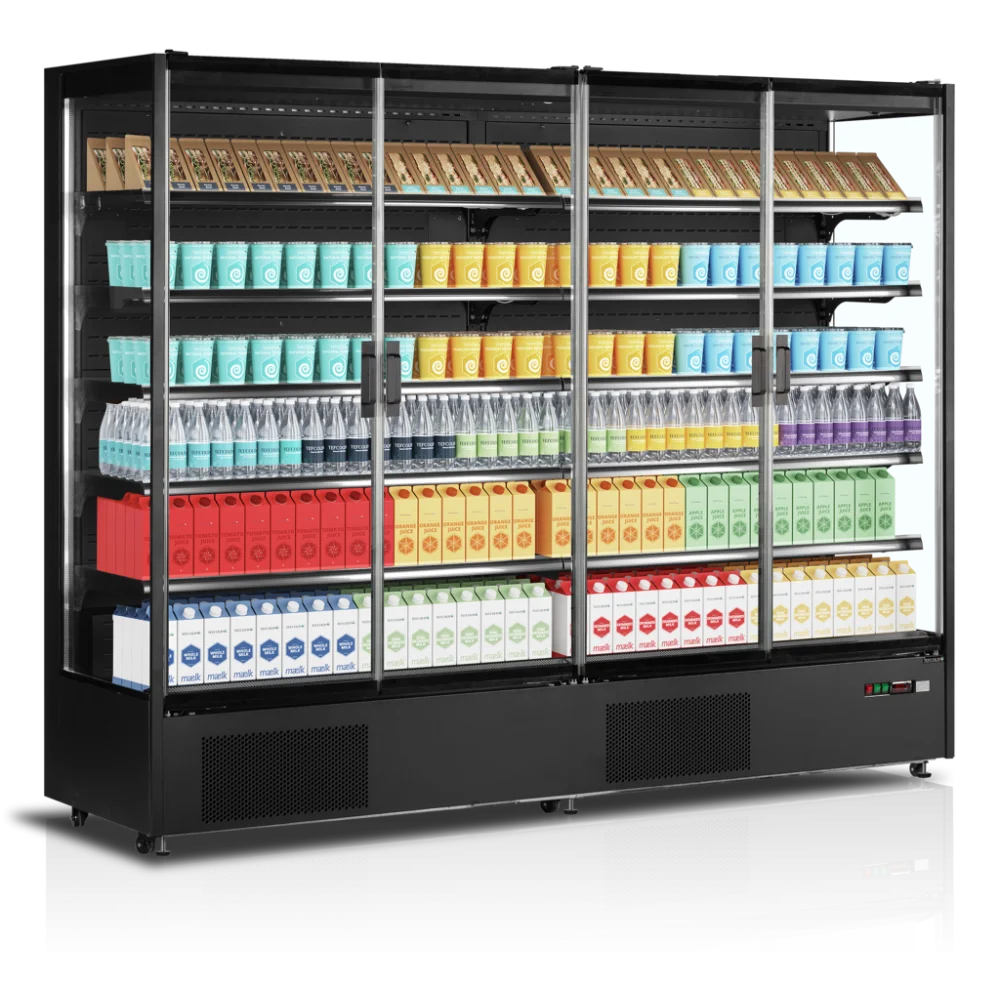 Vitrine réfrigérée multi-niveaux de supermarché Tefcold PC2500B