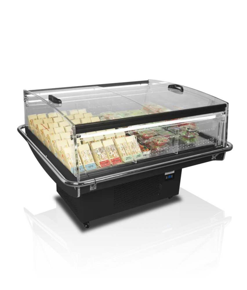 Tefcold Impuls-Kühlinsel PDC126 VS SL LED, schwarz