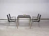 chaise empilable barths Khartum inox/noir