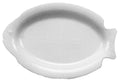 Assiette, poisson, blanc, 37 cm - 6 pièces