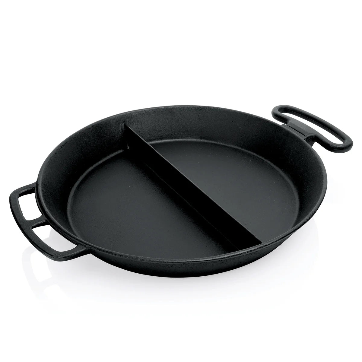 Riesenpfanne Cast Iron Giant, mit Mittelsteg, Ø 80 cm, Gusseisen, Rundgriff