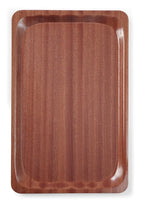 Plateau de service rectangulaire Woodform antidérapant 430x610 mm
