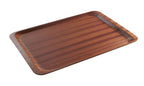 Plateau de service rectangulaire Woodform antidérapant 430x610 mm
