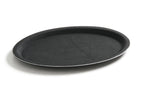 Plateau de service Rubberform ovale, noir, 325 x 530 mm