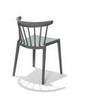 BEST Chaise empilable Windson, vert jade, polypropylène