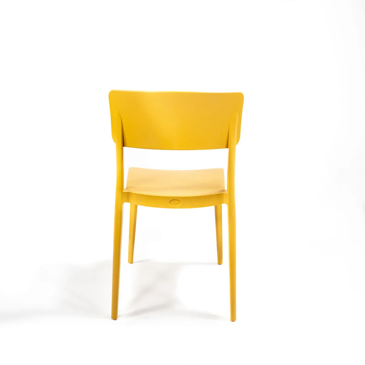 Feros Wing Chair Moutarde, Chaise empilable en plastique