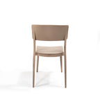 Feros Wing Chair Sand Beige, Chaise empilable en plastique
