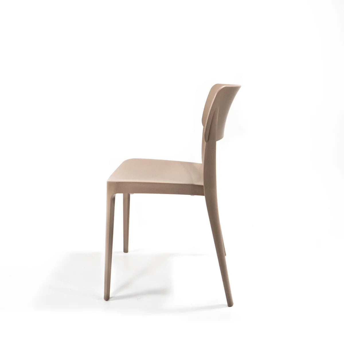 Feros Wing Chair Sand Beige, Chaise empilable en plastique