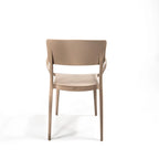 Feros Wing Armchair Sand Beige Stapelstuhl Kunststoff