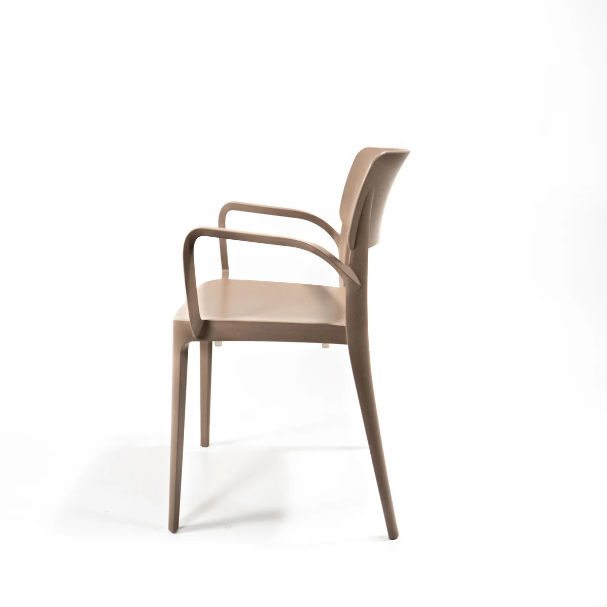 Feros Wing Armchair Sand Beige Stapelstuhl Kunststoff