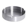 Cendrier en acier inoxydable 18/10, diamètre : 12 cm, hauteur 3 cm