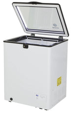 Gastro-Cool FC100 Gefrier-Kühltruhe 100 Liter weiß/schwarz, LED
