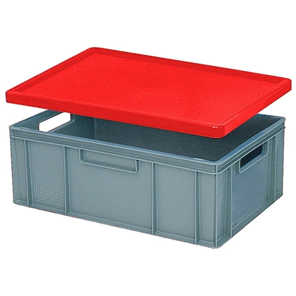 Stülpdeckel für Euro-Stapelbehälter -  rot