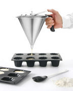 Edelstahl Saucendosierer mit Gestell, 3 Düsen, Inhalt 1,5 Liter