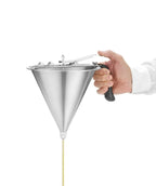 Edelstahl Saucendosierer mit Gestell, 3 Düsen, Inhalt 1,5 Liter