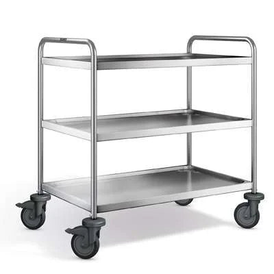 B.PRO Chariot de service SW 8 x 5-3 roulettes zinguées acier
