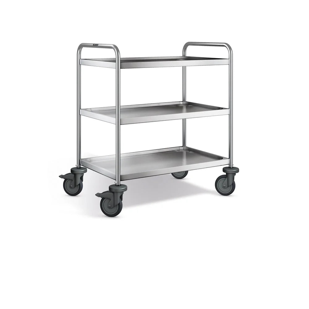 B.PRO Chariot de service SW 8 x 5-3, roulettes en plastique