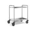 B.PRO Chariot de service SW 10 x 6-2, roulettes en plastique - version renforcée, roulettes pivotantes