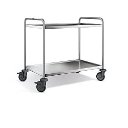 B.PRO Chariot de service SW 10 x 6-2, roulettes en plastique