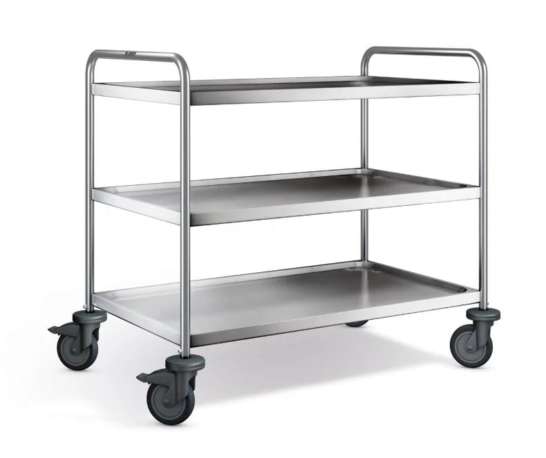 B.PRO Chariot de service SW 10 x 6-3, roulettes en plastique