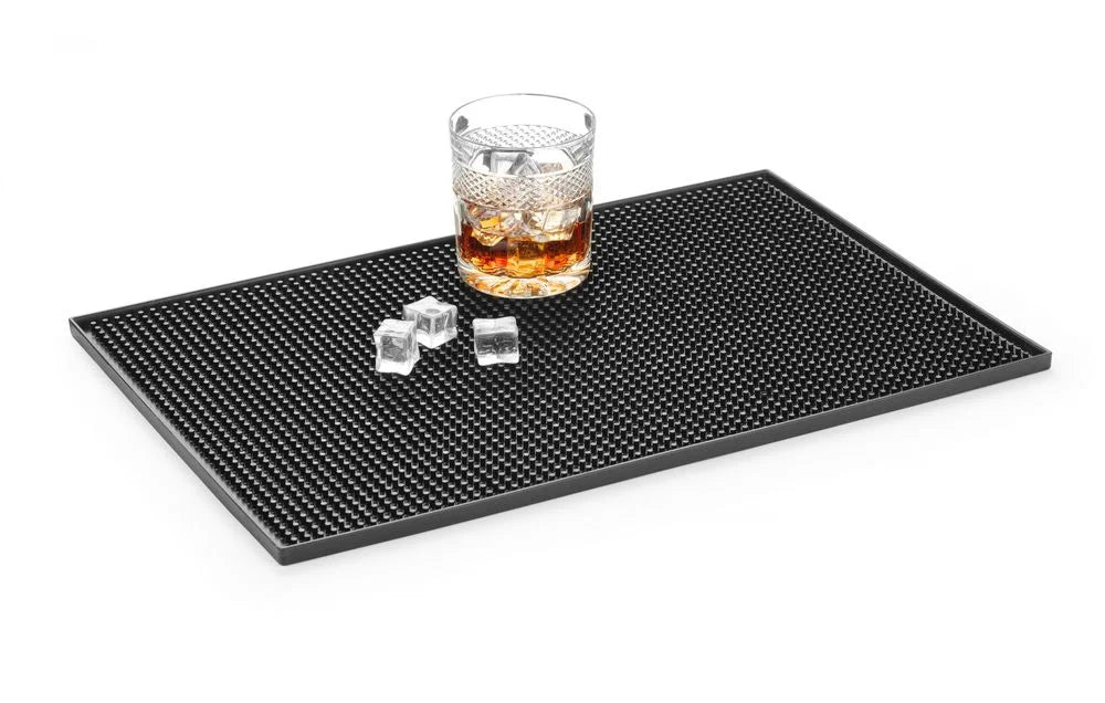 Tapis de bar en caoutchouc noir 455x305x10 mm