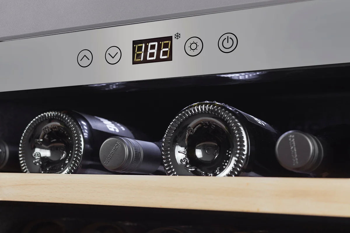 CASO WineSafe Armoire à vin encastrable 18 EB Inox