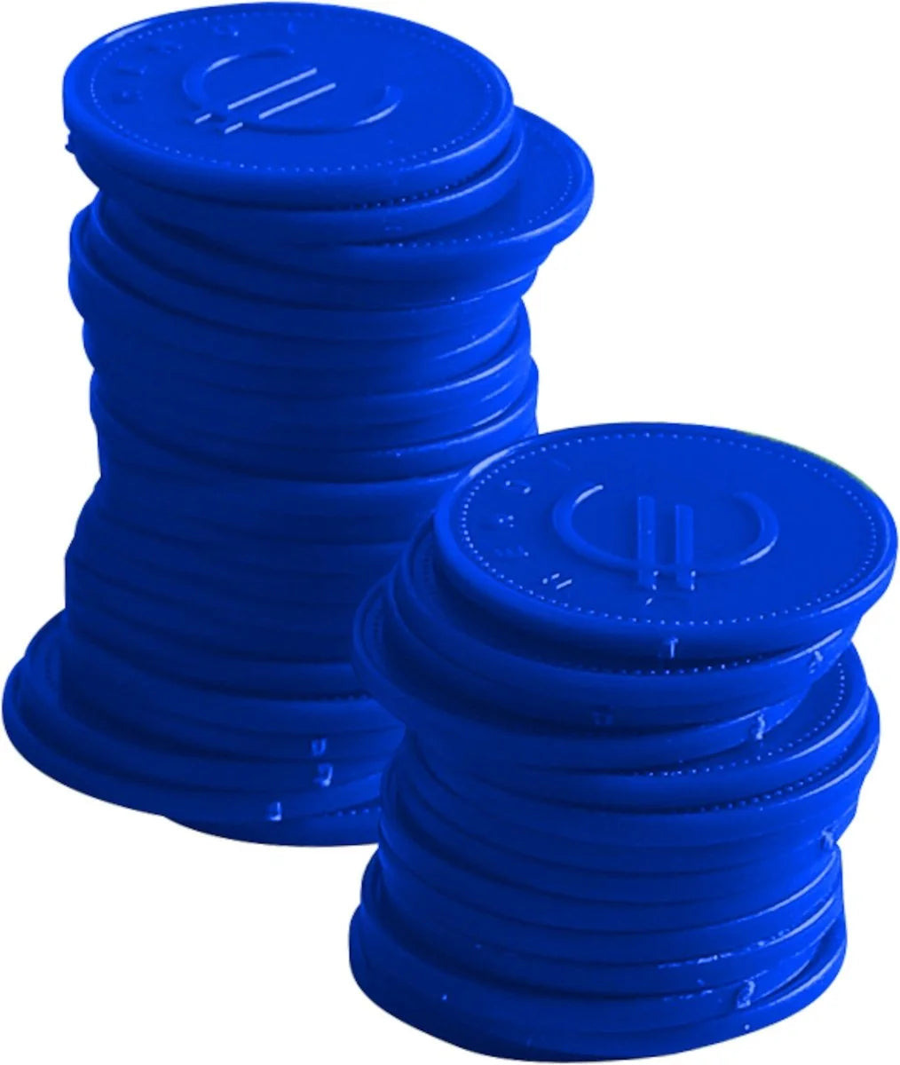 Pfandmünzen blau