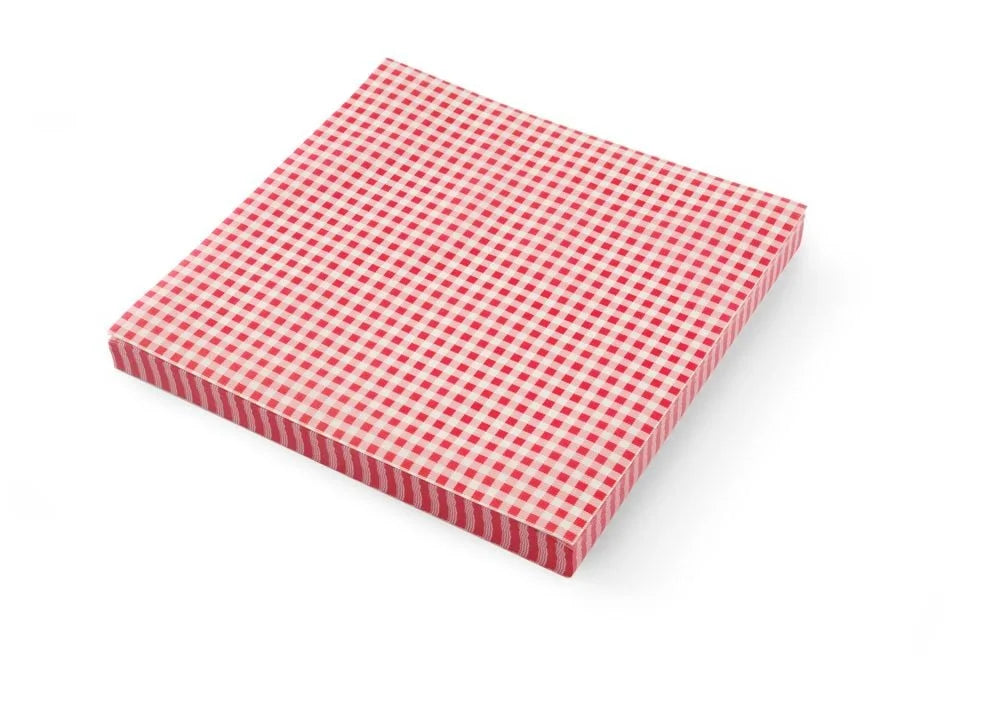 Einschlagpapier fettresistent 306x305 Karomuster