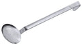 Écumoire en inox, perforations de 4 mm, manche de 44 cm, diamètre de 20 cm