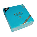 Papstar 50 serviettes ROYAL Collection pliage 1/4 40 cm x 40 cm turquoise