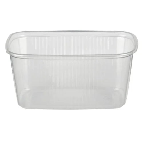 Papstar 100 Verpackungsbecher, PP eckig 250 ml 4,9 cm x 8,1 cm x 10,8 cm transparent