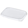 Papstar Deckel für Verpackungsbecher, PP eckig, 0,6 cm x 8,1 cm x 10,8 cm
