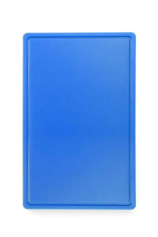 Planche à découper GN 1/1 - 53 x 32,5 x 1,5 cm - HDPE bleu