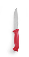 Couteau à viande manche en plastique rouge 150 mm