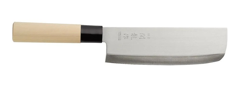 Nakiri avec manche en bois, lame : 18 cm