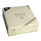 Papstar 50 Servietten ROYAL Collection 1/4-Falz 40 cm x 40 cm champagner Casali