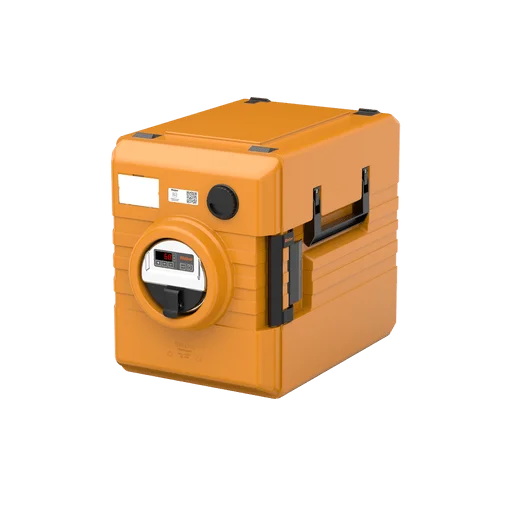 Rieber Thermobox 52 Liter Frontlader mit digitaler Umluftheizung, orange