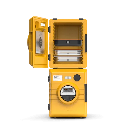 Rieber Thermobox 52 Liter Frontlader mit digitaler Umluftheizung, orange