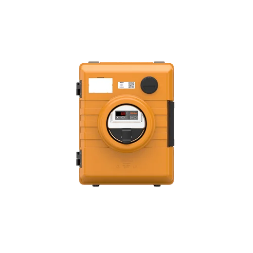 Rieber Thermobox 52 Liter Frontlader mit digitaler Umluftheizung, orange