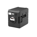 Thermobox Rieber 52 litres à chargement frontal avec chauffage à air pulsé numérique, noir