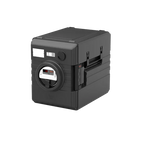 Thermobox Rieber 52 litres à chargement frontal avec chauffage à air pulsé numérique, noir