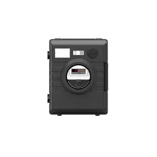 Thermobox Rieber 52 litres à chargement frontal avec chauffage à air pulsé numérique, noir