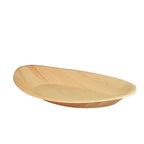 Papstar  Pure  Teller; oval; L; Palmblatt - 25 Stk