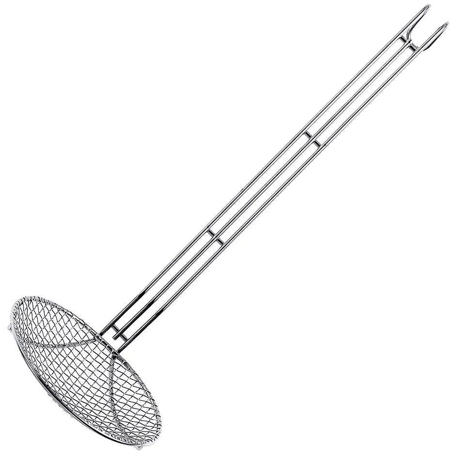 Cuillère de cuisson/friture, haute brillance, longueur de manche 41 cm, diamètre 18 cm