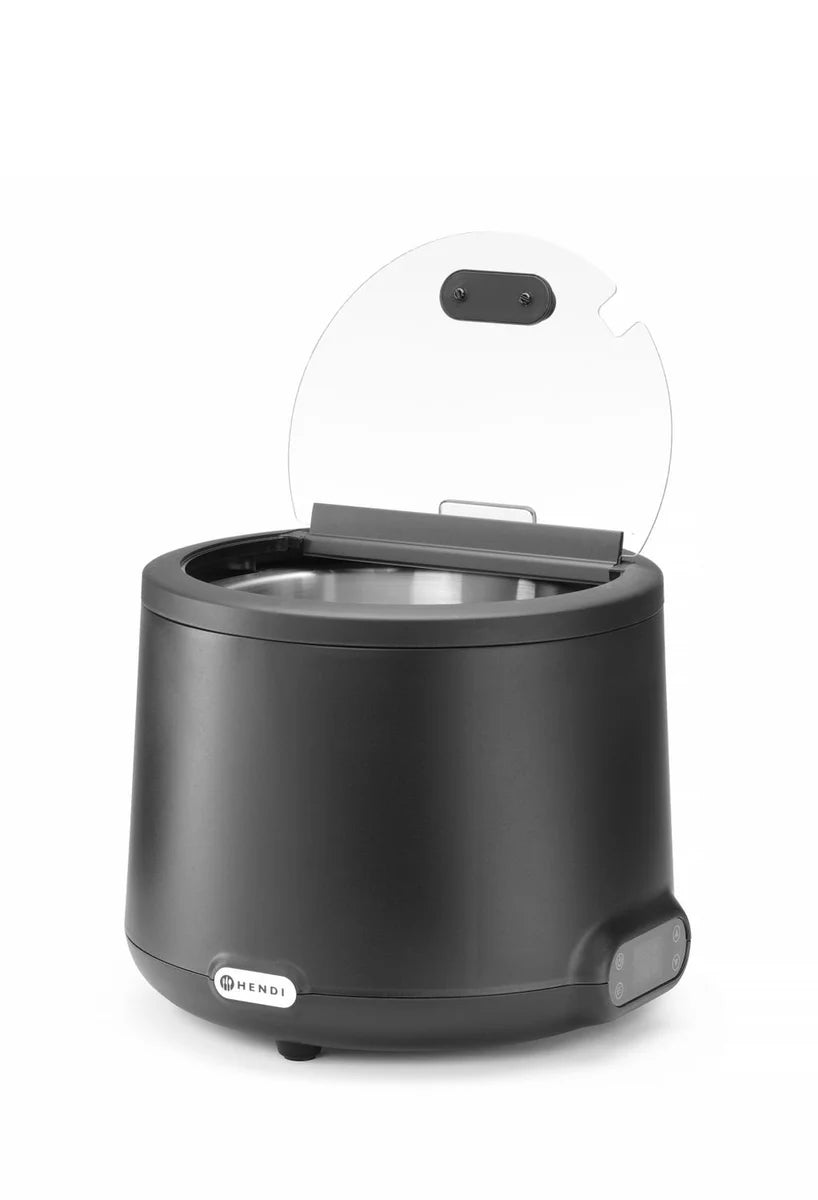 Hendi UNIQ Suppenkessel, 8L, Schwarz, 220-240V/500W, Ø 365x(H)325mm