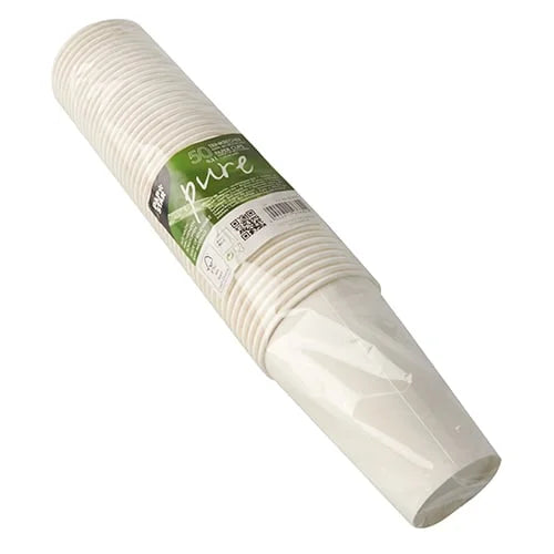 Papstar Gobelets, carton pure 0,3 l Ø 8 cm · 11,7 cm blanc / 50 pcs