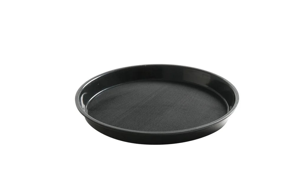 Serviertablett Polyform rund, schwarz